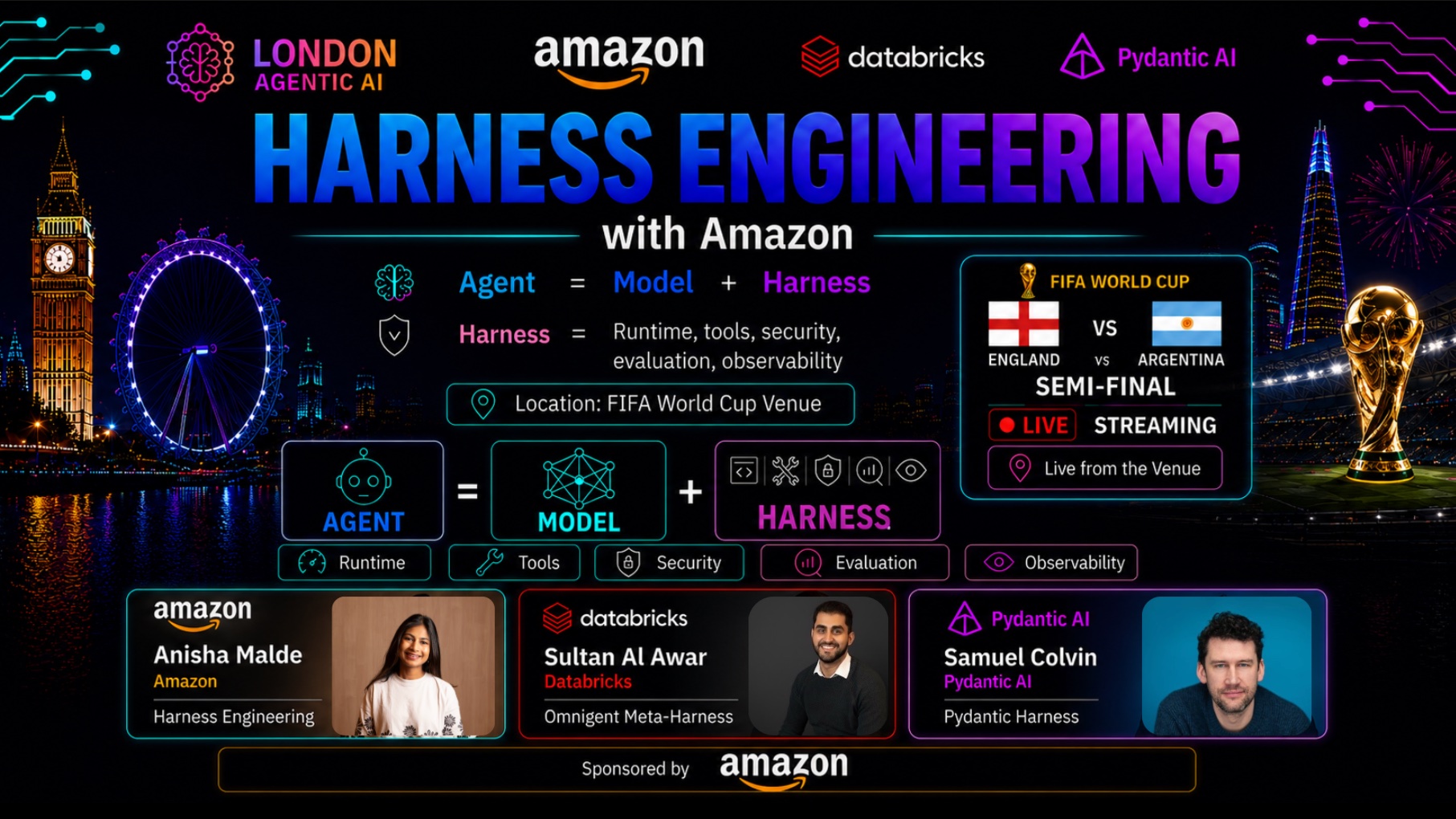 Harness Engineering with Amazon event artwork